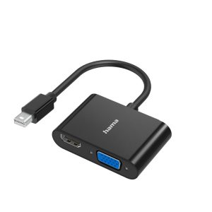 HAMA Видео адаптер 2 в 1, Mini Displayport - VGA & HDMI, Ultra-HD 4K 1