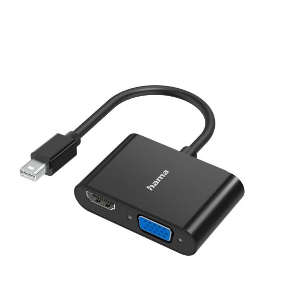 HAMA Видео адаптер 2 в 1, Mini Displayport - VGA & HDMI, Ultra-HD 4K 1
