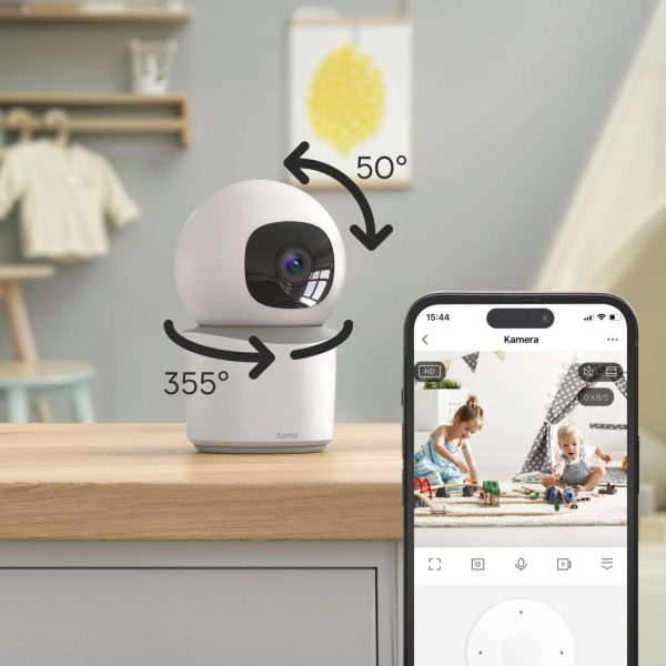 HAMA WiFi камера 1080p, за закрити помещения, 176652 10