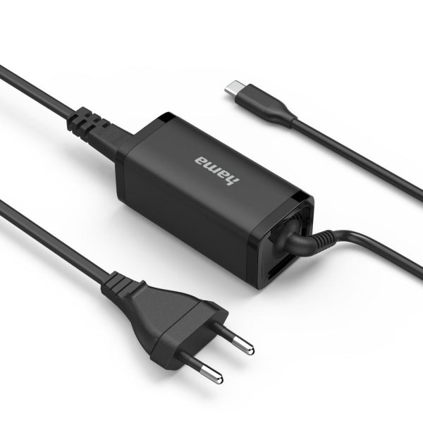 HAMA Зарядно за лаптоп USB-C PD, GaN, 5-20V/45 W 2