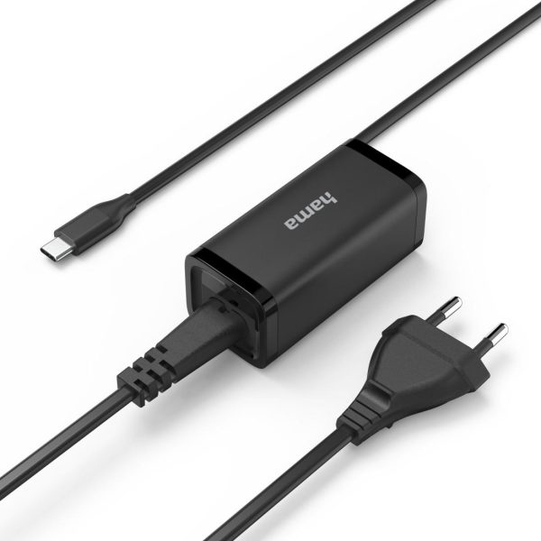 HAMA Зарядно за лаптоп USB-C PD, GaN, 5-20V/45 W 3