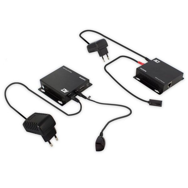 HDMI Extender (усилвател) ACT AC7850, 1080p @ 60Hz, 100 м, Комплект 3