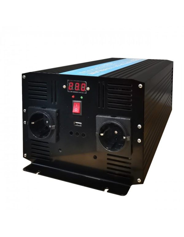 Инвертор 12/220 V  DC/AC 4000/8000W Pure Sine Wave TED000415  TED ELECTRIC 1