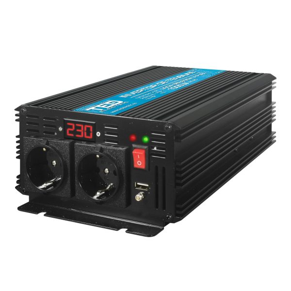 Инвертор 24/220 V  DC/AC 1000/2000W Pure Sine Wave   TED ELECTRIC чиста синусоида 1