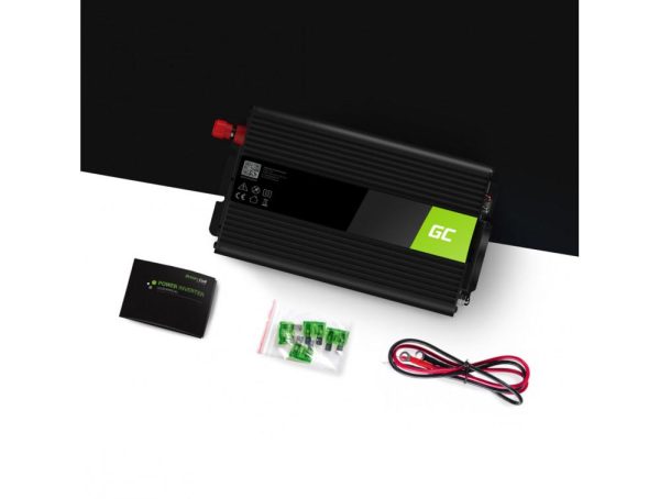 Инвертор GREEN CELL, 12/220V,  DC/AC, 1000W/2000W, Чиста синусоида 2