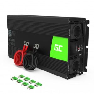 Инвертор GREEN CELL, 12/220V, DC/AC, 1500W/3000W, Модифицирана синусоида 1