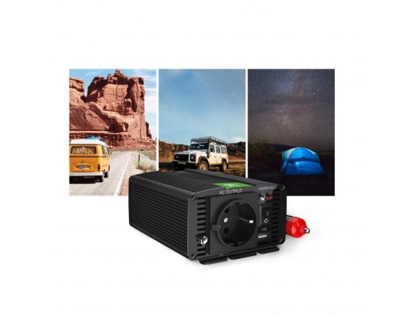 Инвертор GREEN CELL, 12/220V,  DC/AC, 150W/300W, Чиста синусоида 3