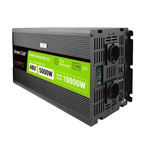 Инвертор GREEN CELL, 48/220V,  DC/AC, 5000W/10000W,INVGCP5000LCD  LCD чиста синусоида 1