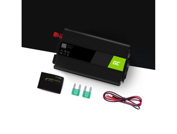 Инвертор UPS GREEN CELL, 12V, 300W/600W, Pure Sine Wave 2