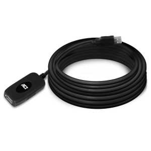Кабел ACT AC6005 USB-A мъжко - женско, 5.0 м 1