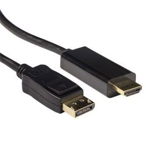 Кабел ACT AK3991, DisplayPort мъжко - HDMI-A мъжко, 3 м, Черен, булк опаковка 1