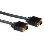 Кабел ACT AK4273, VGA мъжко - VGA мъжко, 15 pin, 20 м, Черен, Булк 1