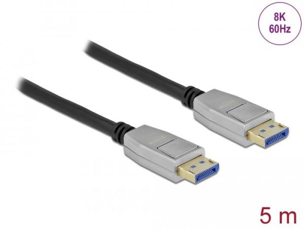 Кабел Delock DisplayPort 2.0 мъжко - DisplayPort мъжко, 5.0м, 10K, Черен 2