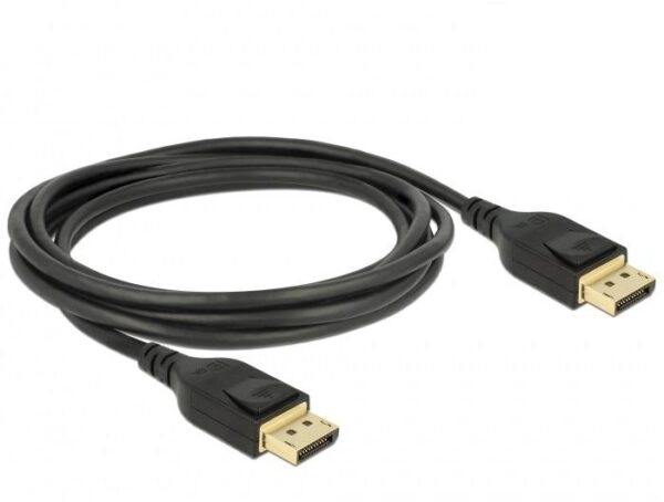 Кабел Delock DisplayPort мъжко - DisplayPort мъжко, 2.0м, 8K 60 Hz, Черен 1