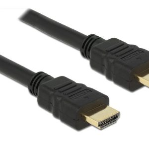 Кабел Delock High Speed, HDMI мъжко - HDMI A мъжко, 4K, 0.25 m, Ethernet 1