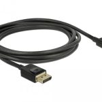 Кабел Delock Mini DisplayPort мъжко - DisplayPort мъжко, 2.0м, 8K 60 Hz, Черен 1