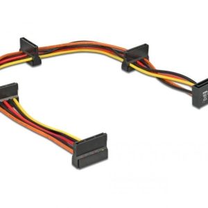 Кабел Delock Power SATA  > 4 x SATA 15 Pin, 40cm 1