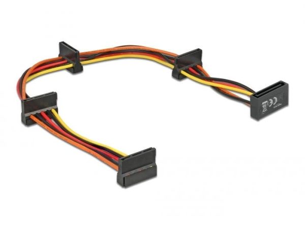 Кабел Delock Power SATA  > 4 x SATA 15 Pin, 40cm 1
