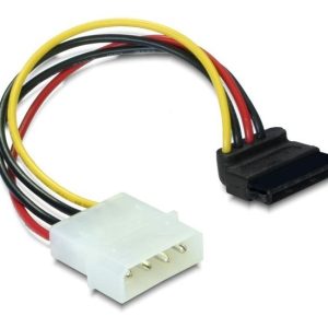 Кабел DeLock Power SATA HDD към 4 pin, на 90°, 15 cm 1