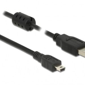 Кабел DeLock, USB-A мъжко - USB-B мъжко, USB 2.0, 2 м, Черен 1
