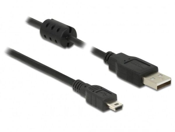 Кабел DeLock, USB-A мъжко - USB-B мъжко, USB 2.0, 2 м, Черен 1