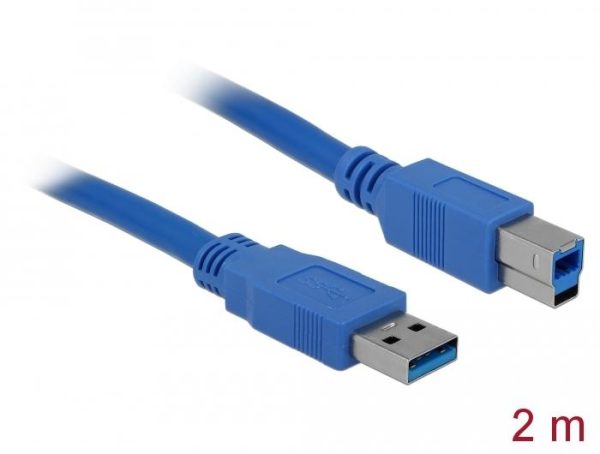 Кабел Delock USB-A - USB-B, 2m 2