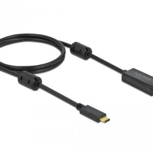 Кабел Delock USB-C - HDMI (DP Alt Mode) 4K 60 Hz, 1 m, Черен 1