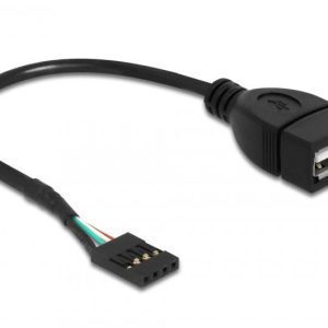 Кабел DeLock USB Pin header женско > USB 2.0 type-A женски, 20 cm 1