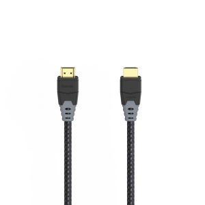 Кабел HAMA High Speed, HDMI мъжко - HDMI мъжко, 8K, 48GB/s, Ethernet , 1.5 м, Позл. конектори, Черен 1