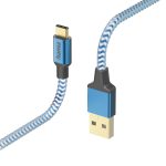 Кабел HAMA Reflective, USB-C мъжко - USB-A мъжко, 1.5м, 201558 1