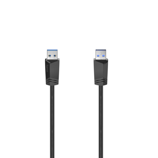 Кабел HAMA USB 3.0, USB-A мъжко - USB-А мъжко, 1.5 м, 5Gbit/s, екраниран 1