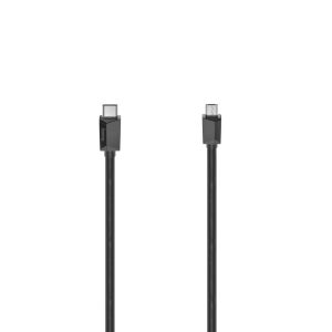 Кабел HAMA, USB-C мъжко - micro USB B мъжко, 480Mbit/s, 0.75 м., Essential, Черен 1