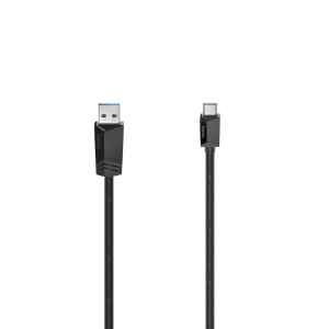 Кабел HAMA USB-C мъжко-USB-A мъжко, USB 3.2 Gen 1, 5Gbit/s, 0.25 м., Черен 1