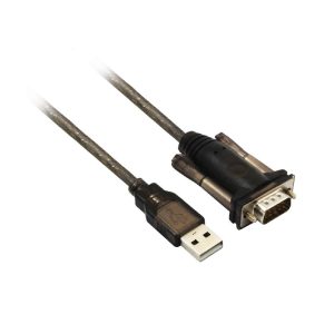 Кабел конвертор ACT Ewent AC6000, USB-A мъжко - Сериен порт D-sub 9-pin мъжко, 1.5 м, Черен 1