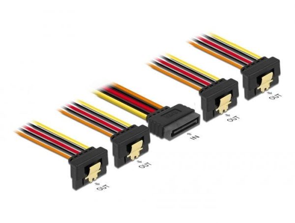 Кабел Power SATA - 4 x SATA 15 Pin, 30cm 2