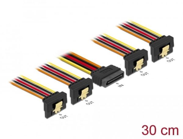 Кабел Power SATA - 4 x SATA 15 Pin, 30cm 3