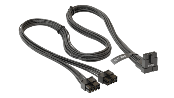 Кабел Seasonic 90° 12VHPWR 600W 16-Pin към 2x8 Pin за Seasonic захранвания 1