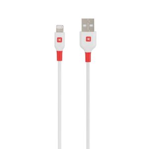 Кабел Skross, Lightning - USB-A 2.0 мъжко, 1.2 м, Бял 1