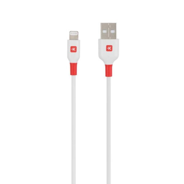 Кабел Skross, Lightning - USB-A 2.0 мъжко, 1.2 м, Бял 1