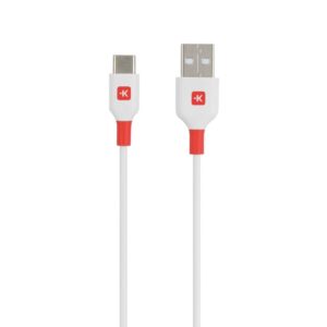 Кабел Skross, USB-C - USB-A 2.0 мъжко, 1.2м, Бял 1