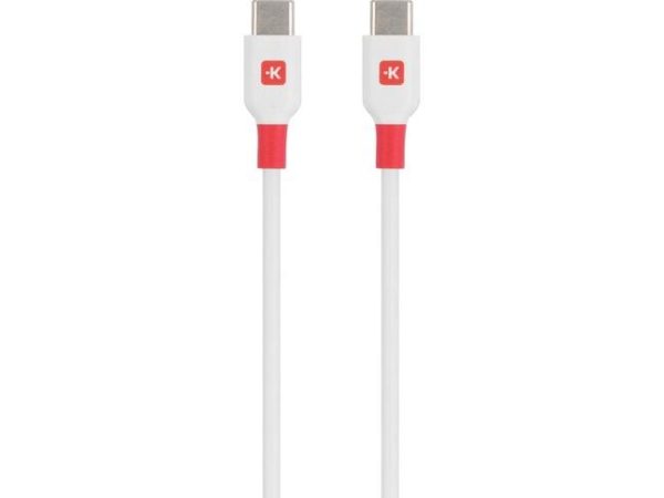 Кабел Skross, USB-C - USB-C мъжко, USB 2.0, 2.0 м, Бял 1