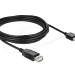 Кабел удължителен  USB-A 2.0 мъжко reversible към USB-A 2.0 женско , 5m 1