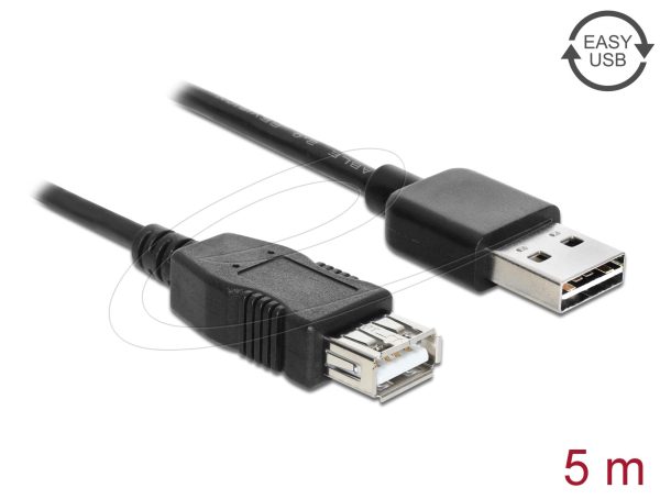 Кабел удължителен  USB-A 2.0 мъжко reversible към USB-A 2.0 женско , 5m 2