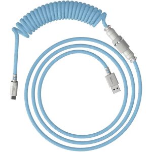 Кабел за клавиатура HyperX Coiled Cable USB-C Light Blue-White 1