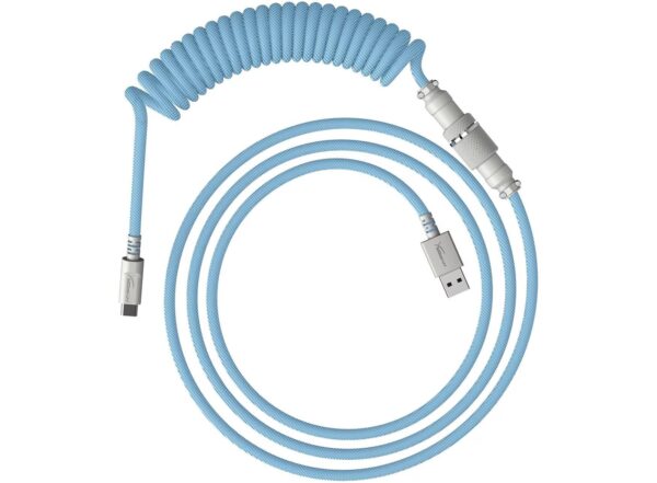 Кабел за клавиатура HyperX Coiled Cable USB-C Light Blue-White 1