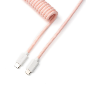 Кабел за клавиатура Keychron Coiled Aviator Light Pink 1