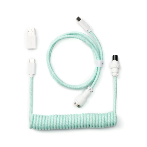 Кабел за клавиатура Keychron Coiled Aviator - Mint 2