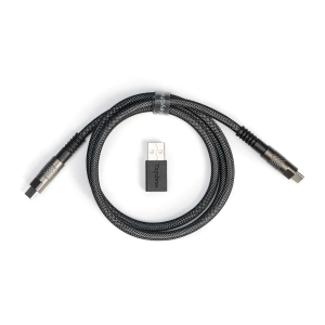 Кабел за клавиатура Keychron Double-Sleeved Geek - Black 1