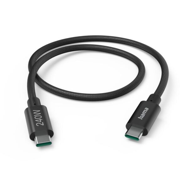 Кабел за зареждане Hama, USB-C - USB-C, 240 W, USB 3.2 Gen1, 201702 1