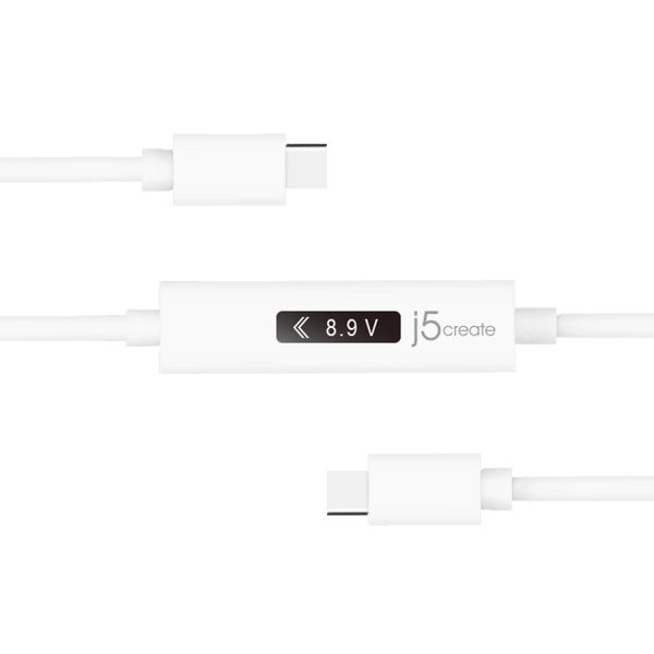 Кабел за зареждане j5create JUCP14, Измервател на мощност, USB-C 3